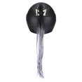 thumbnail image 3 of Unique Bargains 25inch Helmet Decor Pigtail Gradient Braid Ponytail w/ Suction Cup for Motorcycle Black Gray, 3 of 9