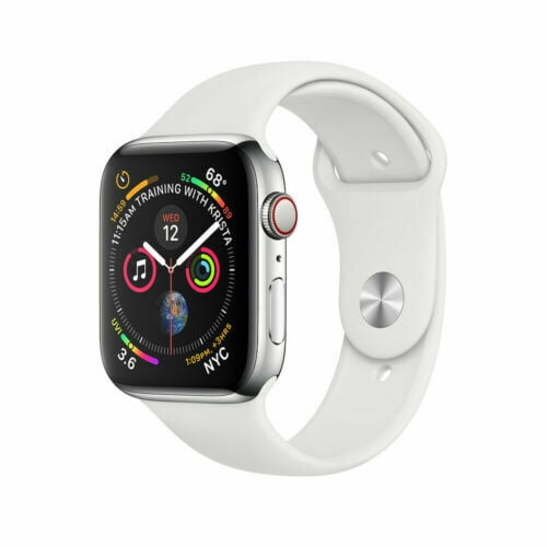 Restored Apple Watch Series 4 40mm GPS + Cellular 4G LTE - Stainless Steel - Silver (Refurbished