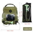 thumbnail image 3 of HIBIBUD 20L Shower Bag Outdoor Shower Bag Bath Toilet Solar Thermal Collector Water Bag Camping Bath Bag, 3 of 4