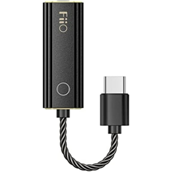 FiiO JadeAudio KA1 Headphone Amps Tiny Amplifier USB DAC High Resolution 3.5mm Lossless for Smartphones/PC/Laptop/Players(Type C, Black)