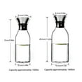 HGEGPO Transparent French Press Glass Carafe with Lid Borosilicate Drip
