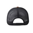 thumbnail image 2 of TOPTIE 5 Panel Baseball Cap Suede Front Mesh Back Adjustable Unisex Snapback Hat-Khaki/Blue, 2 of 8