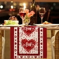 thumbnail image 5 of KCEHTA Valentines Day Table Runner Love Heart Valentine Table Runner Rectangle Valentines Day Tablecloth Kitchen Dining Table Decorations 13 x 72 Inch, 5 of 6