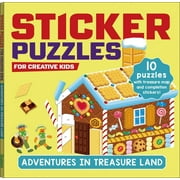 STICKER PUZZLES: STICKER PUZZLES; ADVENTURES IN TREASURELAND : For Creative Kids (Series #2) (Paperback)