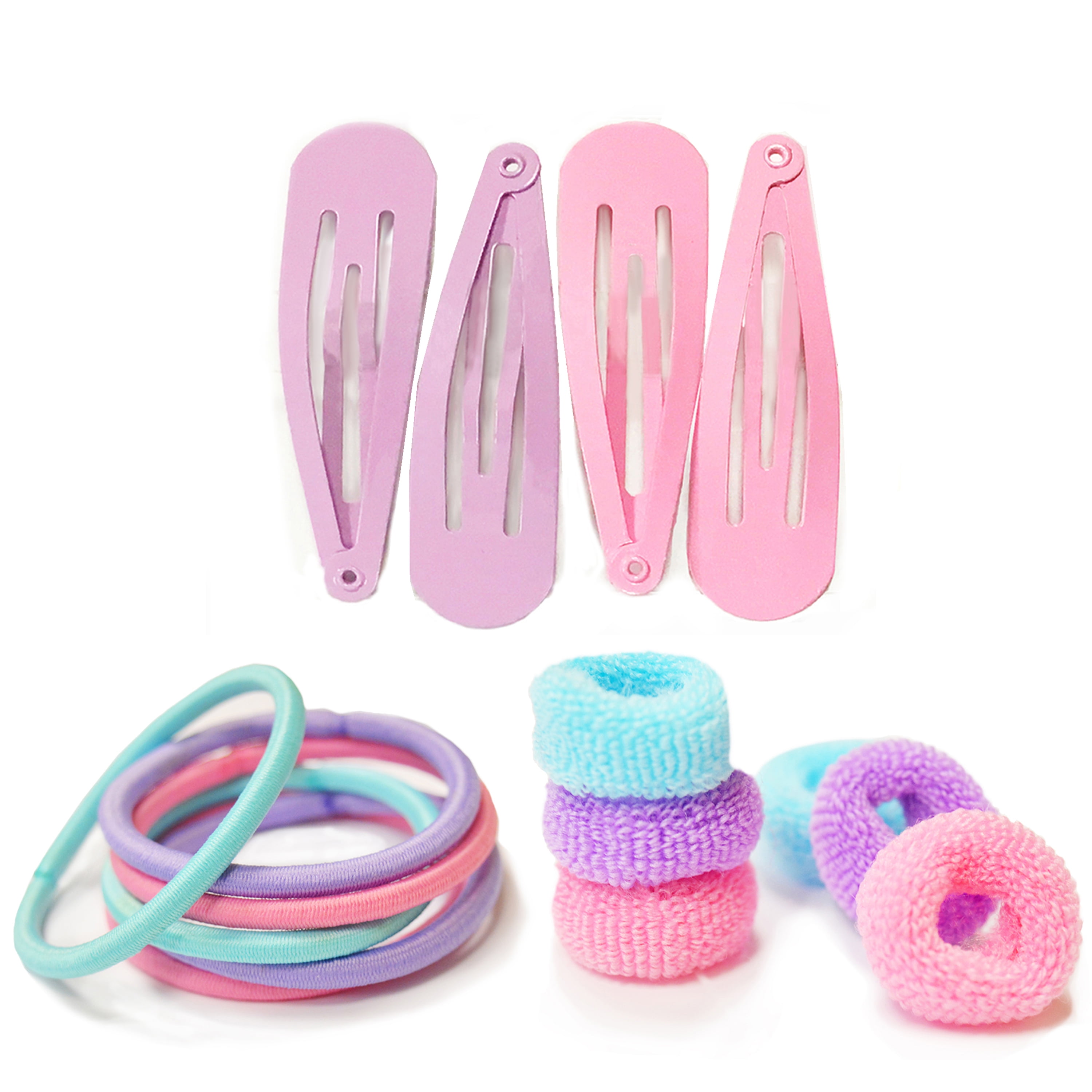 50pcs Stretchy Spiral Hair Bands Plastic Tangle Free Ponytail Elastic Bobbles