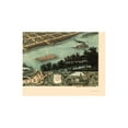 thumbnail image 4 of Historic Panoramic View - Guttenberg Iowa - Ruger 1869 - 23 x 29.76 - Vintage Wall Art, 4 of 5