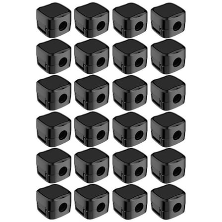 24PCS Magnetic Cable Organiser Clips Cable Management Wire Manager Cord Holder Charging Cable Winder Wall Mounted Hook-B