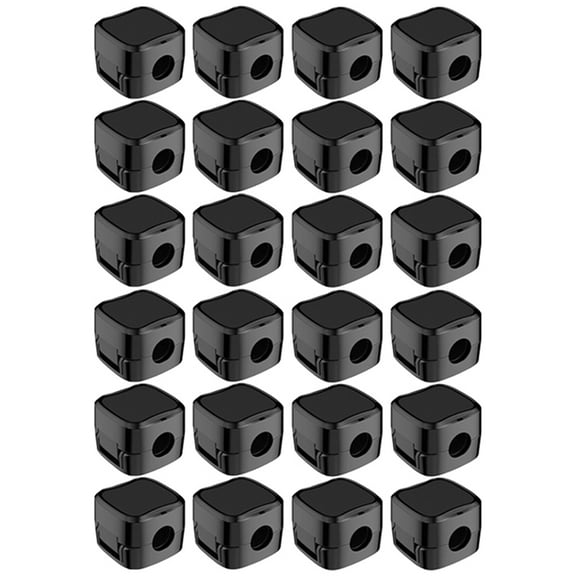 24PCS Magnetic Cable Organiser Clips Cable Management Wire Manager Cord Holder Charging Cable Winder Wall Mounted Hook-B