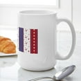 thumbnail image 6 of CafePress - Patriotic Strs & Stripes Abstract American Fl Mugs - 15 oz Ceramic Large White Novelty Mug, 6 of 6