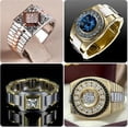 thumbnail image 2 of K-KED Fashion Women 925 Silver Two Tone Cubic Zirconia Delicate Jewelry Party Ring Sz 7-13-#1-11, 2 of 8