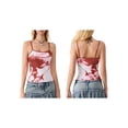thumbnail image 3 of Yunliwuli Women's Cami Crop Tops Slim Fit Scoop Neck Backless Adjustable Spaghetti Strap Tops Shirts for Summer, 3 of 9