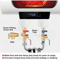 thumbnail image 2 of 3/4" Water Heater Service Valve Kit IPS Isolator Tankless with Pressure Relief Valve, Clean Brass Construction, 2 of 7