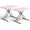 Pink, variant on Folding Table 30 Inch - Small Desk Adjustable Height TV Tray for Laptop, Couch, Camping - Heavy Duty Utility Foldable Table for Small Spaces, No Assembly Required, Granite (Pink)