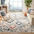 thumbnail image 2 of SAFAVIEH Morocco Ava Geometric Polyester Area Rug, Ivory/Multi, 5' x 5' Round, 2 of 5
