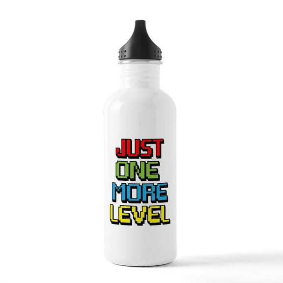 CafePress - Just One More Level Water Bottle - Stainless Steel Water Bottle, Sports Bottle, 1.0L