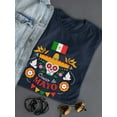 thumbnail image 3 of Cinco De Mayo Cute Calavera Shaped T-Shirt Women -Image by Shutterstock, Female 3X-Large, 3 of 4