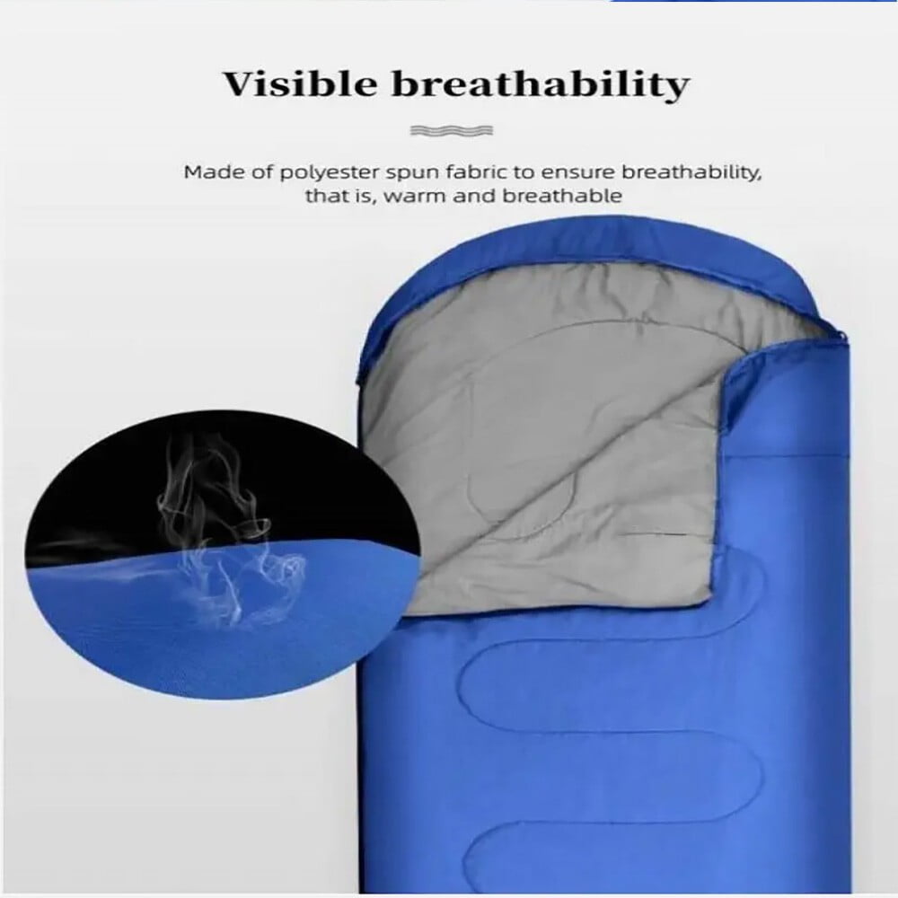 Camping Sleeping Bag Outdoor Envelope Waterproof Ultralight Warm Adult Hiking US
