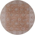 thumbnail image 1 of Ahgly Company Machine Washable Indoor Round Industrial Modern Khaki Rose Pink Area Rugs, 7' Round, 1 of 7
