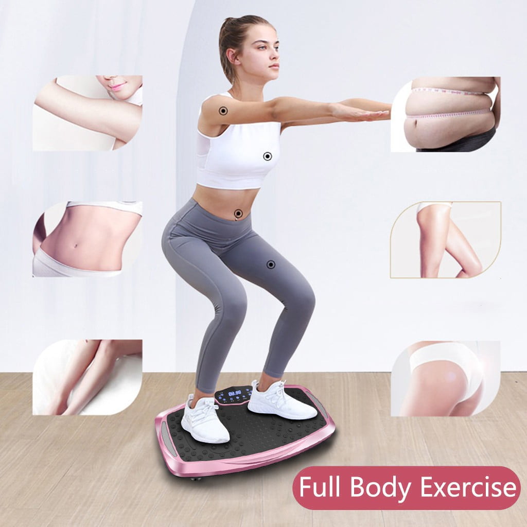 Details about   Vibration Plate Exercise Machine Fat Burning Full Body Fitness Platform Workout 