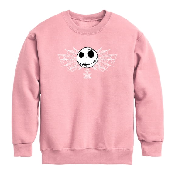 The Nightmare Before Christmas - Jack Webs - Youth Boys Crew Fleece Sweatshirt