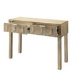 thumbnail image 5 of J&D Designs Juniper 2-drawer Transitional Wood Console Table in Gray Washed, 5 of 5