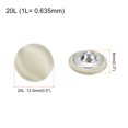 thumbnail image 2 of 10pcs 20L Fabric Cloth Covered Button 12.5mm Round Metal Shank Sewing Buttons for Suits Blouses Sweaters, Dark Beige, 2 of 5