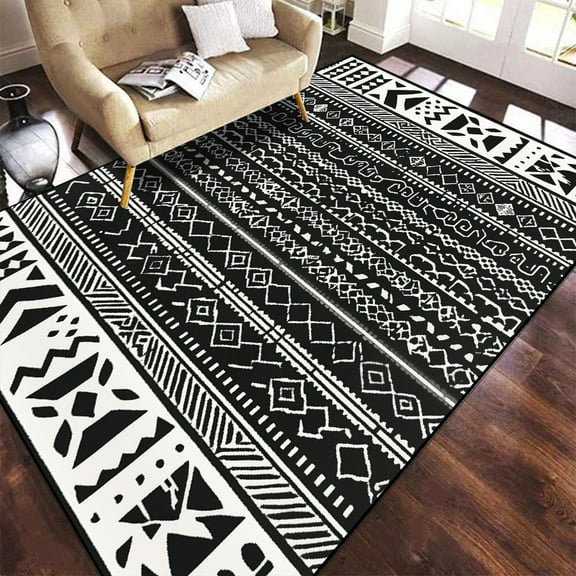 Retro Ethnic Style Carpet Living Room Persian American Carpets Large Bedroom Light Luxury Non-slip