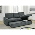 thumbnail image 3 of Kingway Furniture Fliner 2 Piece Upholstered Chaise sectional with USB in Gray, 3 of 6