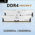 thumbnail image 1 of TEAMGROUP T-Force Vulcan Z DDR4 RAM 16GB 8GB 3200MHz 3600MHz Desktop Memory Module Ram 16G 3600 x2pcs white, 1 of 5
