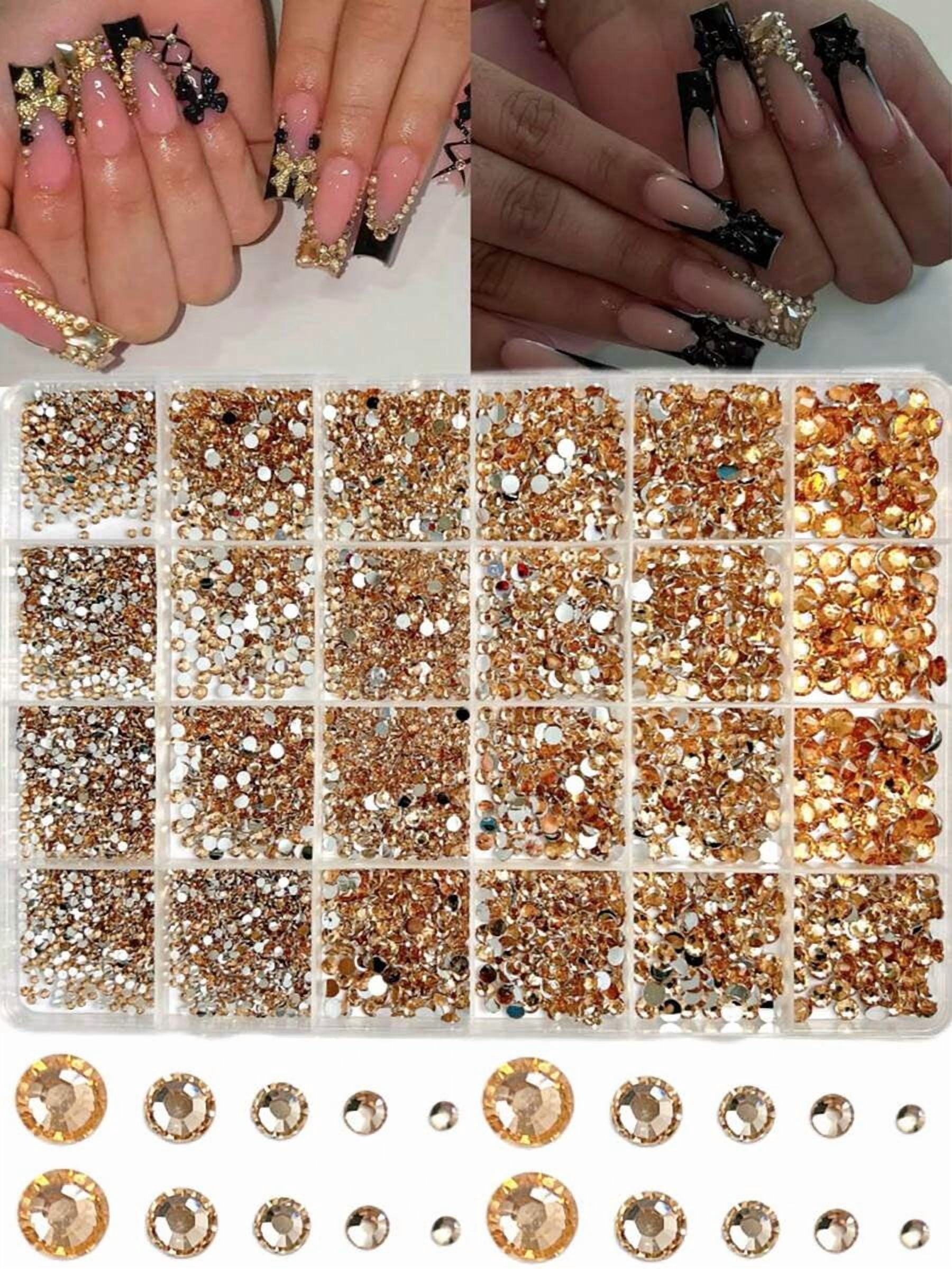 1 Box Assorted Color ABS Rhinestones, Resin Flat Diamonds, Shiny Nail Art Decorations For DIY Crafts And Manicure Accessories Nails Nail Supplies Nail Gems
