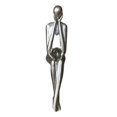 thumbnail image 1 of Estatua de de resina, decoración de estatuilla de arte abstracto, escultura de personajes artesanales, adorno nórdico para el hogar, sala de 10cmx4.5cmx20cm Macarena Escultura Pensador, 1 of 6