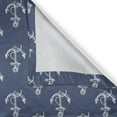 thumbnail image 4 of Ambesonne Nautical Valance Pack of 2, Striped Anchor Silhouettes, 42"X12", Slate Blue and Off White, 4 of 5
