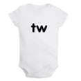 thumbnail image 5 of iDzn Pack of 2, Twins tw & in Novelty Rompers For Babies, Newborn Baby Unisex Bodysuits, Infant Jumpsuits, Toddler 0-24 Months Kids One-Piece Oufits, 5 of 5