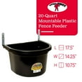 thumbnail image 2 of Little Giant 20 Quart Mountable Plastic Fence Feeder Bucket, Black, 2 of 11