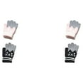 thumbnail image 3 of Minnieouse 2 pares de guantes para niños con dedos completos para niños pequeños, deportes al aire libre, patinaje, esquí, ciclismo, rosa negro 2Conjunto, 3 of 6