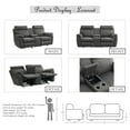 thumbnail image 4 of Fremont & Park Metz 2-Piece Reclining Living Room Set Blue, 4 of 5