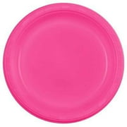 Angle View: Hanna K. Signature Reusable Plastic Plates Hot Pink For All Parties 7" 50Ct
