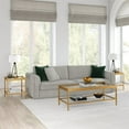 thumbnail image 4 of Evelyn&Zoe Alexis 20" Wide Square Side Table, Brass, 4 of 7