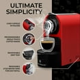 thumbnail image 4 of ChefWave Espresso Machine (Red) with Capsule Holder, Cups and Milk Frother, 4 of 8