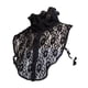 thumbnail image 1 of Collar falso, cuello falso de encaje de encaje para mujeres para atuendos, suéter, camisas Negro, 1 of 9