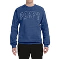 thumbnail image 2 of Wild Bobby POPPY Varsity Letters Unisex Crewneck Sweatshirt, 2 of 6
