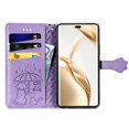 thumbnail image 2 of Funda Cartera FOXDOCK para Honor 200 Pro , Flip PU con Relieve de Gatos y Perros, Tarjetero y Soporte, 2 of 6