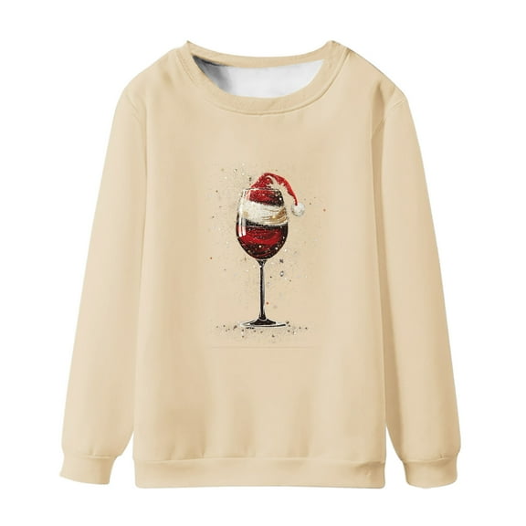 WXLWZYWL Men's Christmas Sweatshirts Funny Graphic Hoodless Pullover Drawstring Loose Fashion Sweatshirts with Pocket