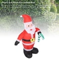 thumbnail image 6 of NFTIGB 3.9FT / 1.2M Christmas Inflatable Father Xmas with Candy Cane, LED Lighted Blow Up Yard Decoration, Water Proof Polyester For Home Outdoor Holiday Party Decor, EU Plug 220-240V, 6 of 9