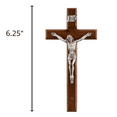thumbnail image 3 of Jeweled Cross JC-636-E 6-1/4" Walnut Crucifix, 3 of 7