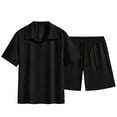 thumbnail image 4 of Byworldtasic Men's 2-Piece Activewear Set Zip-Up Polo and Drawstring Pants with Slant Pockets Set, 4 of 6