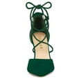 thumbnail image 3 of BLISSFUL STEP Escarpins à Lacets pour Femmes à Bout Pointu à Talons Épais, 3 of 7