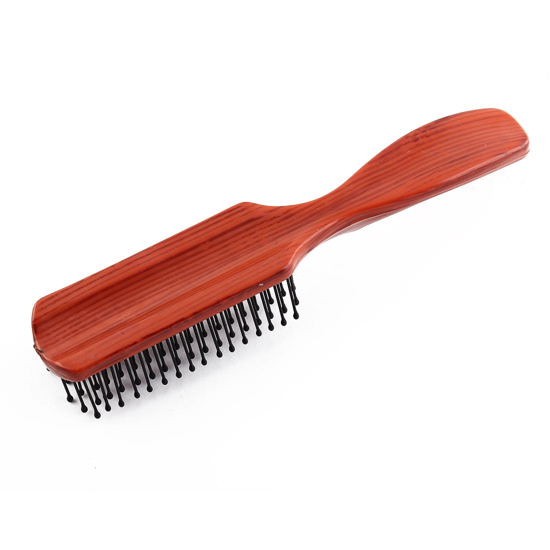 Plastic Rectangle Shaped Portable Flat Handles Hair Comb Brush 17cm Length