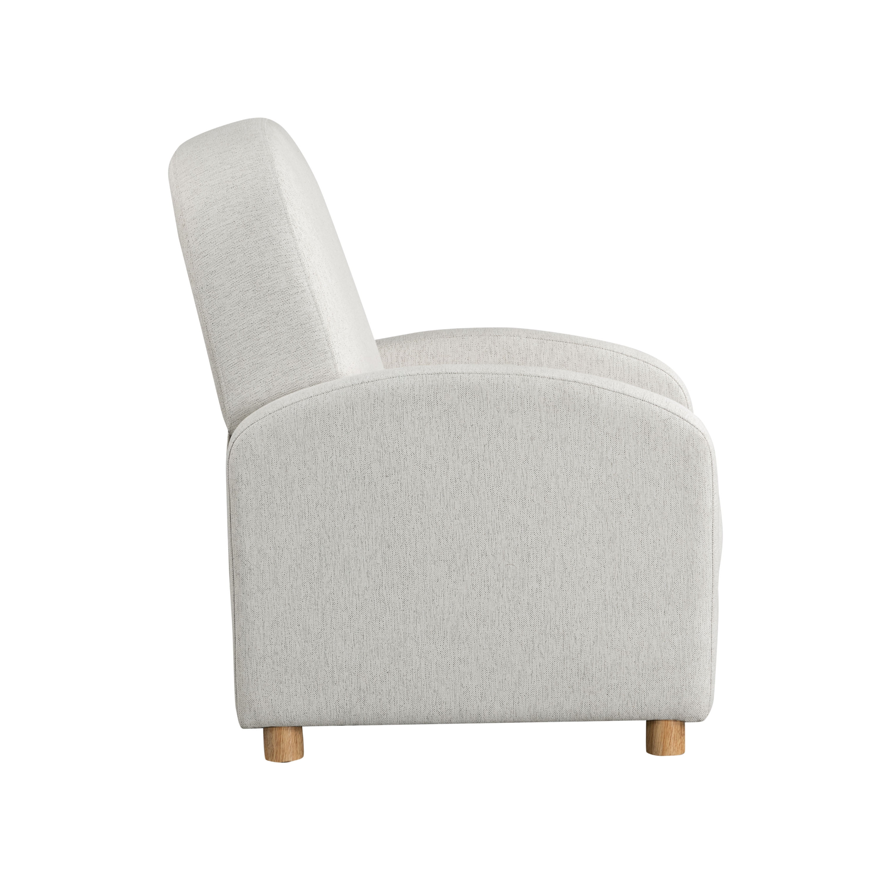 Relax-A-Lounger Lansing Modern Pushback Recliner, Cream Fabric