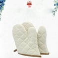 thumbnail image 2 of 2 Pcs Heat-resistant Gloves Kitchen Microwave Oven Micro-wave Thicken Bbq Mitts, 2 of 5